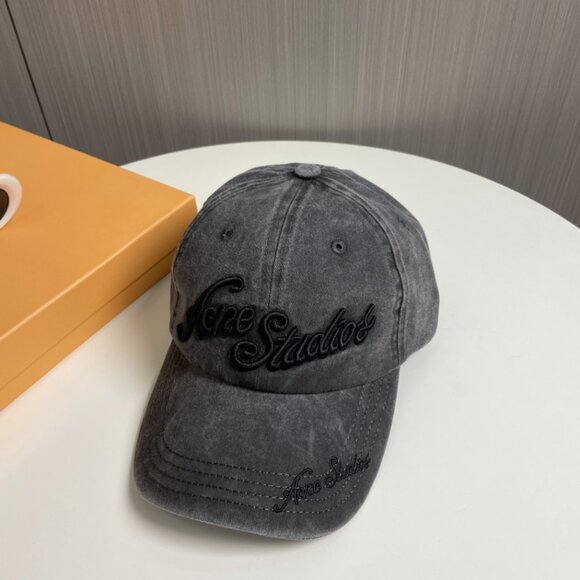 Acne Studio Women's Gray Baseball Cap - Picture 2 of 5